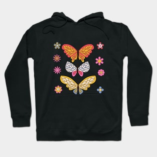 funky butterflies Hoodie